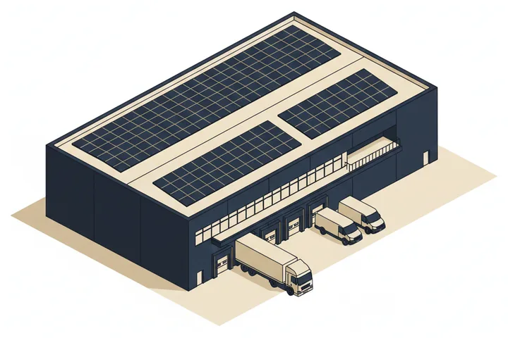 UK fulfilment centre illustration