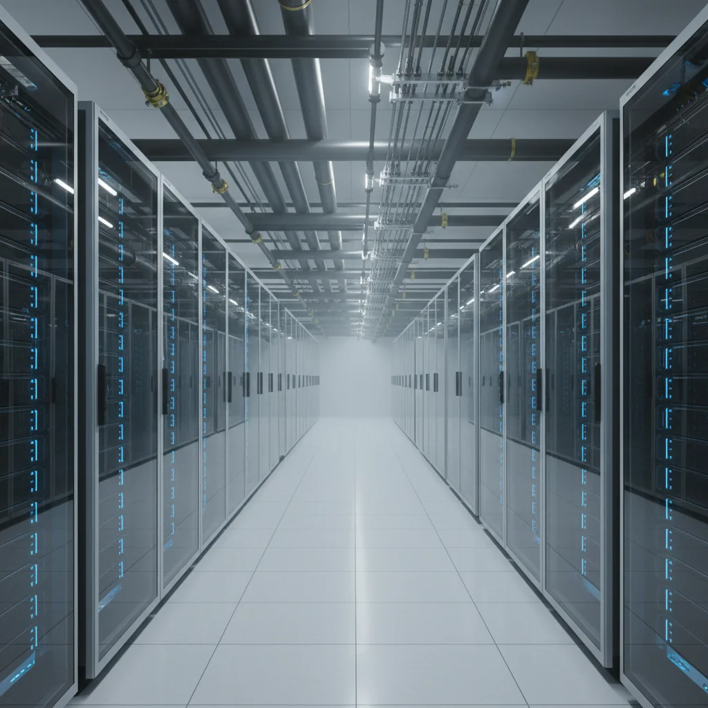 Hyperscale AI data centre campus CGI proof