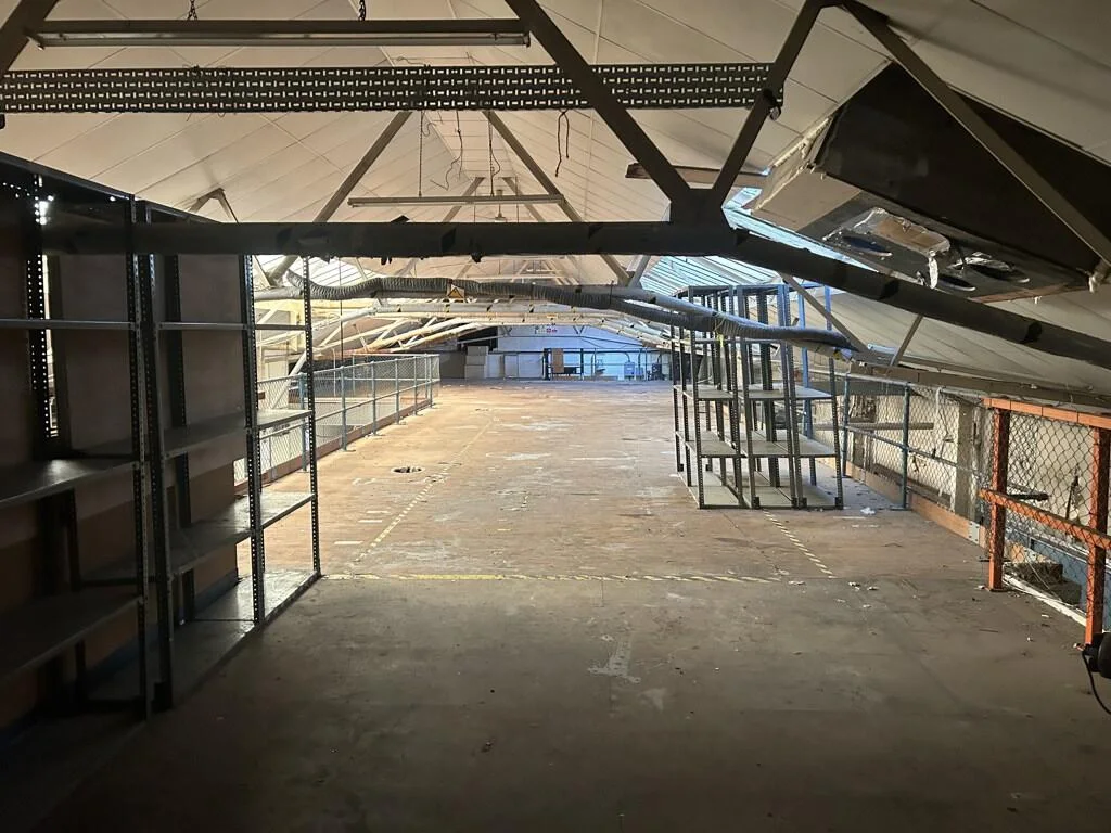 Existing warehouse storage room