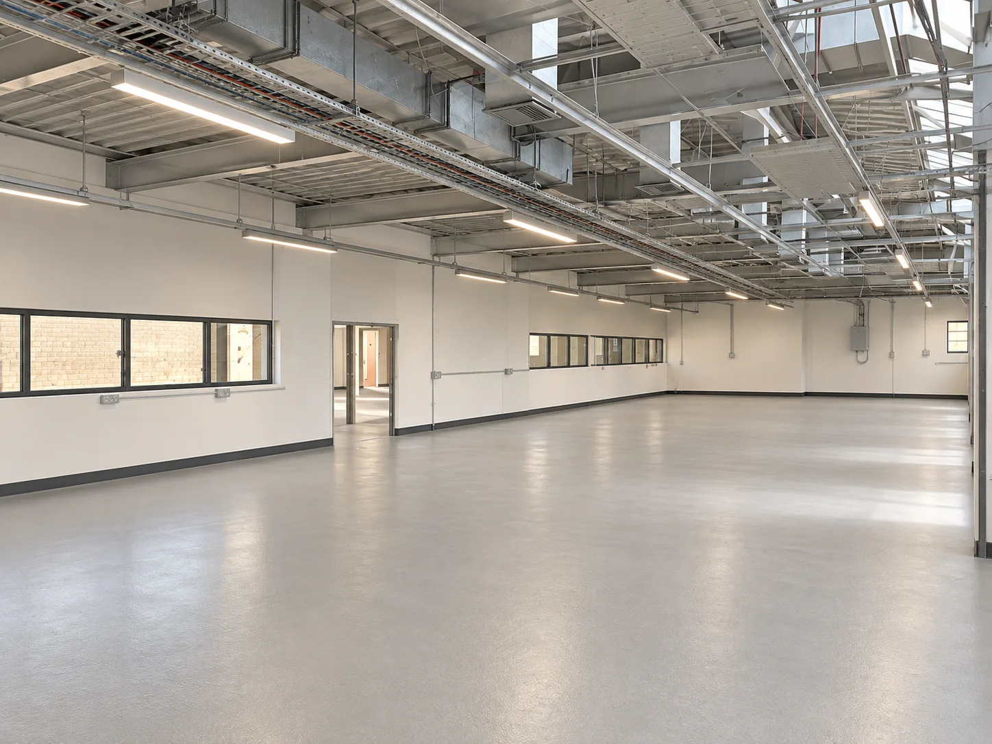 Proposed refurbished warehouse floor CGI