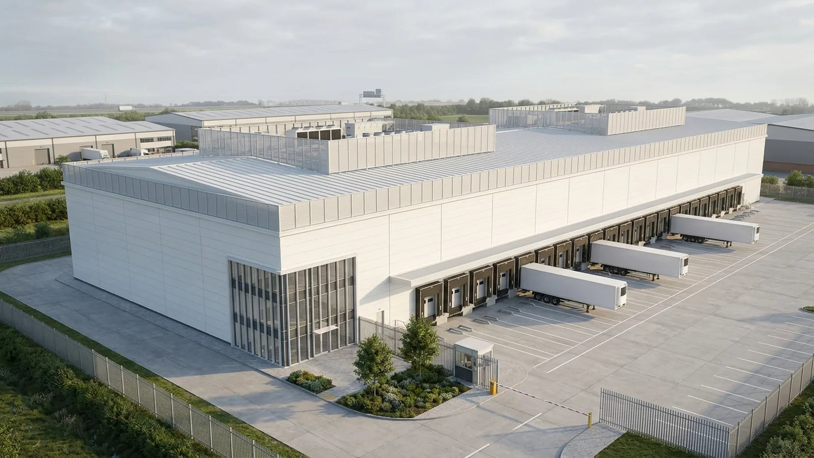 Climate-controlled warehouse CGI
