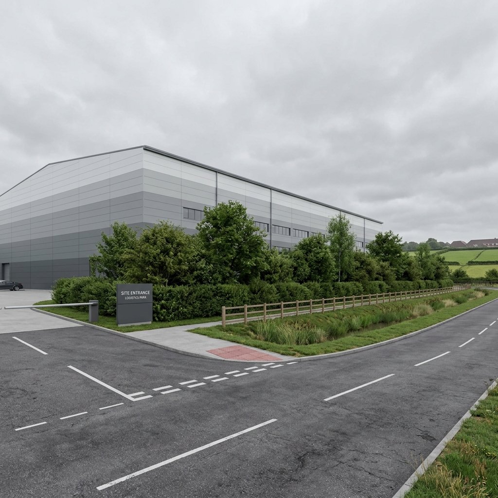 Planning Pack CGI showing neutral exterior massing