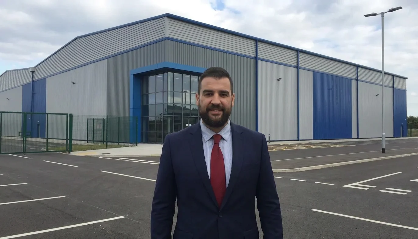 George Nicola, Director UK at StratumCGI, on site at a UK distribution centre